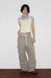 HERRINGBONE CARGO PANTS