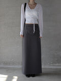 Reme Wrap Belt Layered Skirt