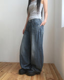 Roju Balloon Wide Denim Pants
