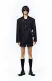BUTTON MINI SHORTS