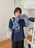 [unisex] Onbi Layered Over Long Sleeve Tee