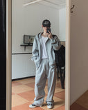 Jet Carpender One-Tuck Wide Sweatpants