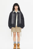 SHINING LOGO WASHED DENIM JACKET