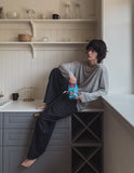 Summer Linen Stripe Banding Pants