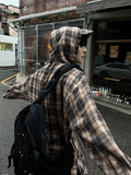 Label Hood Check Shirt