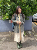 [unisex] Sankini Over Fit Pocket Check Shirt