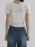 Riya Wrinkle Cropped T-Shirt