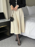 Roku Flared Knit Long Skirt