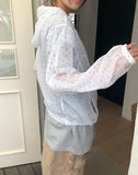 Havyu Flower String Windbreaker Jacket