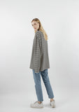 Longsleeve Heavy Overfit Stripe Half Turtleneck