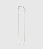 Minimal silver line necklace