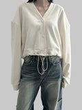 Tudy String V-Neck Cardigan