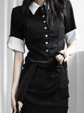 Claire Stripe Shirt Tee