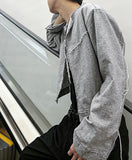 Linen deck cropped jacket