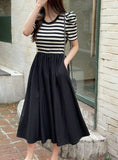 Chels Shirring Short Sleeve Layered One Piece