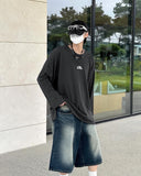 Tinted Half Bermuda Jeans
