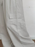 Bonta Summer Cargo Banding Wide Pants