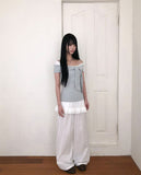 Cornell Off-shoulder Short Sleeve T-shirt