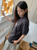 [unisex] Yuhika Star Patch Over Short Sleeve Tee