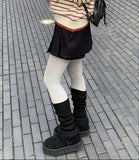 Rosen Wool Pleated Skirt