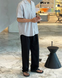 Chettis Two-Tuck Wide Spandex Slacks