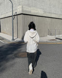 Hwami Loose fit Knit Zip-up Hoodie