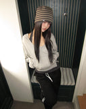 [Sweatshirt + Halterneck set] Doe Layered Holder Neck Sweatshirt