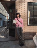 Molded Cable Collar Cardigan