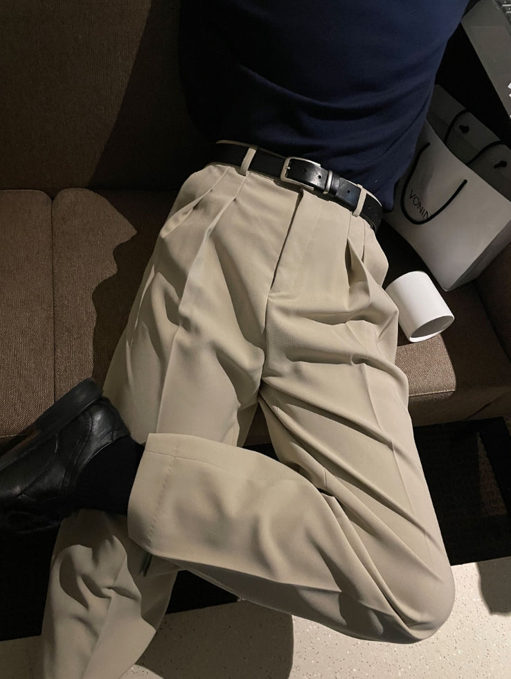 【COSYHARU】Roy pintuck wide slacks COSYHARU (コシハル) - ハロイピンタックワイドスラックス / Roy