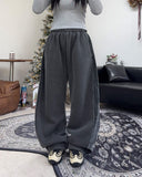 Raven Velvet Track Pigment Brushed Pants