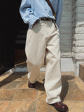 Evan Twill Cotton Wide Pants