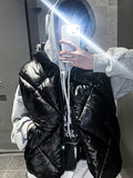 Dominic Glossy Black Padded Vest