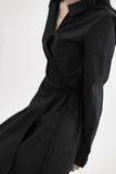 Wrapping Three Pin Tuck One Piece