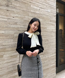 Sherry hound check mini skirt
