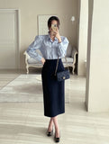 Teru Slit H-Line Skirt
