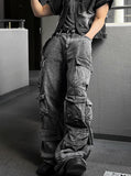 Feather Light Long Line Cargo Carpenter Wide Denim