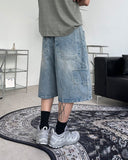 Caron Stone Carpenter Bermuda Denim Pants