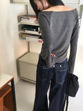 Kinon Back Bijou Point Wide Cotton Pants