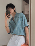 Lion Stripe Half Shirt