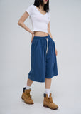 [U-BASIC] Soft cotton V-neck cropped T-shirt