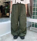 [unisex] Yuuya banding string parachute cargo pants