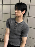 Grade Washing Lip Henry Muscle Short Sleeve Tee