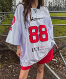 88 Sporty Metal Jersey Short Sleeve T-shirt