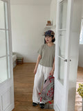 Modulo Patch Banding Wide Pants