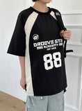 [unisex] Keyou Sporty Nylon Over Short Sleeve Tee