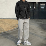 USA Cotton Double Fabric Line Jogger Pants