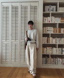 Haro pintuck wide slacks