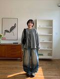 [unisex] Ronenki Color Over Round Cardigan