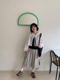 Shampoo Bolero Linen Hood Cardigan