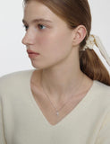 Essence Silver (W) Moissanite Lumi Cross Necklace